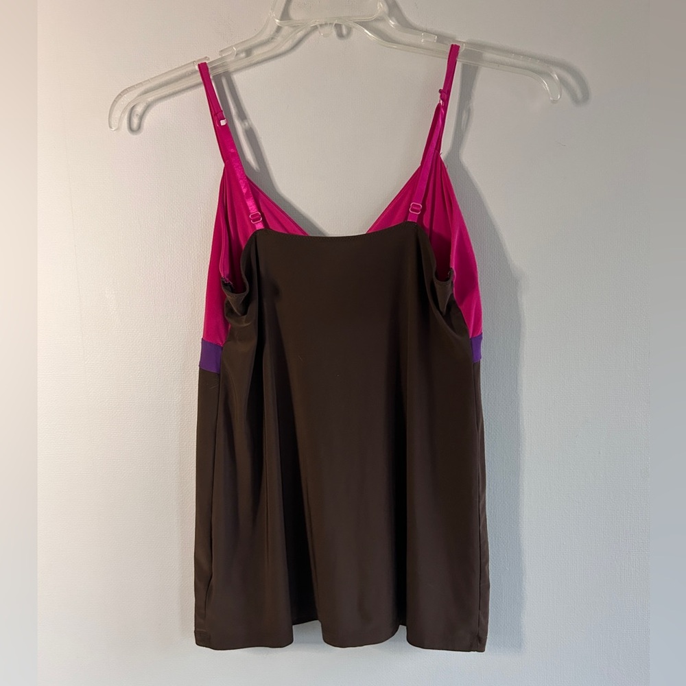 Y2K Babydoll Fitted Layering Cami 2000s Mall Girl Casual Lingerie Tank Top Sz M - Picture 5 of 7
